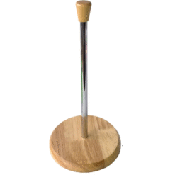 PORTA ROLLO 35C CROM.C/BASE BAMBOO 243452