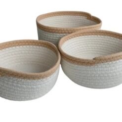 SET X3 CANASTO RED.SEAGRASS SOGA ALG.CRUDO B/BEIGE 24140