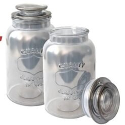 FRASCO TAPA VIDRIO GRIS CENIZA 1,6LT GLANZ 85060