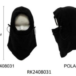 GORRO CON CUELLO COLOR NEGRO