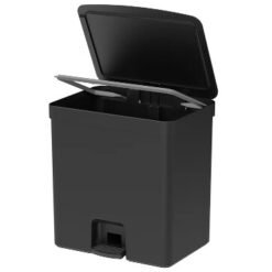 CESTO RESIDUOS 20L RECT.PEDAL TRIUM NEGRO 64364