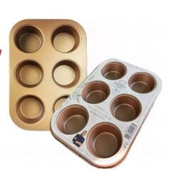 MOLDE P/MUFFINS X6 COBRE JOVIFEL 42488