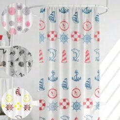 CORTINA BAÑO DOBLE REFORZADA 180X180C YERBAL 52210