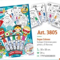 Set de coloreo 5 fibrones 3805