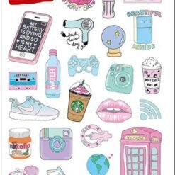 STICKERS XL BORDE DORADO GRANDE