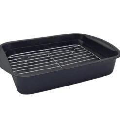 ASADERA RECT.40X28C ALTA AC.CARBONO C/REJIL HUDSON 75257