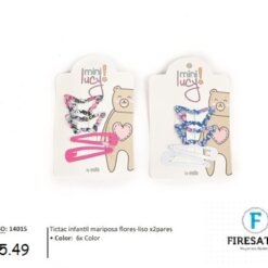 SET DE TIC TAC INFANTIL MARIPOSAS FLORES 14015-