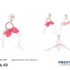 GOMITA FLOR CON CINTA INFANTIL LISA X1U 15597