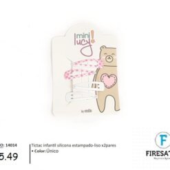 SET TIC TAC INFANTIL SILICONA ESTAMPADO 14014-