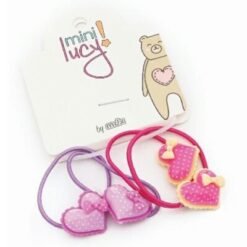 SET GOMITAS FINA INFANTIL CORAZON RESINA 13816