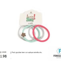 PACK GOMITAS TEEN C/ APLIQUE ESTRELLA 15543-