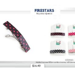 HEBILLA FRANCESA 8.5 ACRÍLICO LUNARES 420648-