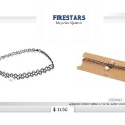 CALGANTE CHOKER TATOO CON PERLA 421279-