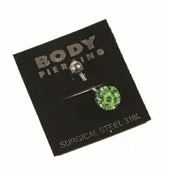 PIERCING ACERO OMBLIGO BOLA DE FUEGO 13602