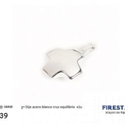 DIJE ACERO BLANCO CRUZ EQUIL 16410