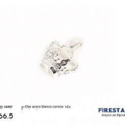 DIJE ACERO BLANCO CORONA 16407-