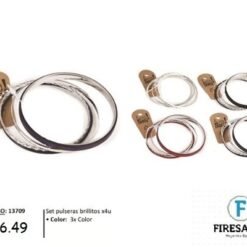 SET PULSERAS BRILLITOS X4U 13709