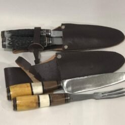 SET DE CUCHILLO Y TENEDOR CON VAINA