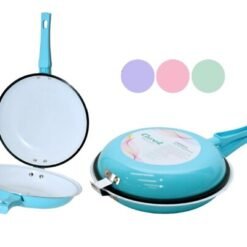 SARTEN DOBLE 22C CER.C/ANT.COLOR CAROL 47425