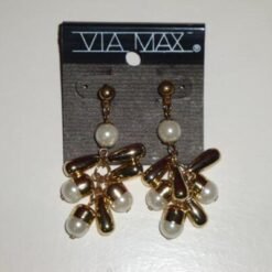 AROS DORADOS C/ PERLAS DF-1250-