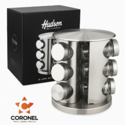 ESPECIERO VID.X12 GIRATORIO T/AC.INOX HUDSON 21619