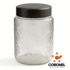 FRASCO PLAST.PET VINTAGE 1LT T/METALIZADA PLATA 29061