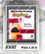BOLSA DE RESIDUOS CON ASA 50X65 MAS FUELLE