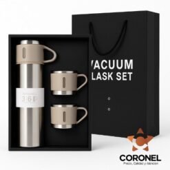 TERMO DE 500CC + 3 TAZAS MARCA