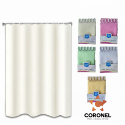 CORTINA BAÑO TELA 180X180C LISA 243455