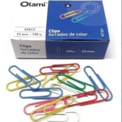 CLIP COLOR N°4 33MM X100 UNID MT301